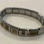 Italian Charm Bracelet Jen Friends Silver and Gold Friendship Bracelet Photo 4