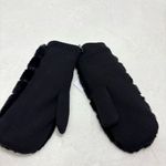 UGG  Luxe BLACK FAUX FUR FUZZY WOOL BLEND MITTENS WITH SHERPA LINING size L/XL Photo 2