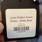 Listicle linen blue dress (size medium) Photo 3