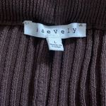 Baevely Brown Ribbed Flare Pants Size L Photo 6