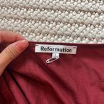 Reformation Coen Long Sleeve Drop Waist Minidress in Chianti Photo 2