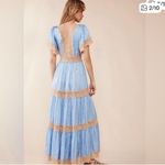 Spell Light Blue Dress with Lace Trim NWT L Size L Photo 3