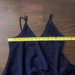 Selfie Leslie  navy blue v-neck sleeveless mini wrap dress size S Photo 9