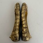 Tory Burch Reva Metal Fiesta Snake Print Ballet Flat Coconut Beige / Gold Size 7 Photo 11