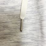 Lululemon White Grey Stripe On The Fly Woven Elastic Waistband Stretch Skirt 2 Photo 2