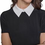 Karl Lagerfeld Paris Black & White Collared Tweed Dress – Size 8 – NWT Photo 1