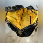 Tous Teddy Bear Charm Black
Leather Bling Clasp Handbag Purse
Gold metal lining Photo 5