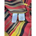 Jones New York  Sport Size XL Women Sheer Multicolor Striped Blouse Photo 7