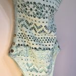 Source Unknown Women's One Piece Crochet Sheer Swimsuit Button Detail Adjustable Straps Size 10 Photo 2