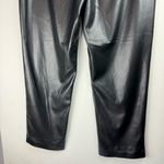 Joie  Faux Leather Straight Leg Pants Sz 16 Black  Limited Edition Photo 11