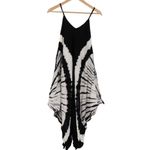 Philosophy Republic Clothing Jumpsuit Womens XS Black White Tie Dye V-Neck Boho Photo 1