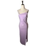 Petal and Pup  Dress Women 10 Purple Asymmetric Zahra Midi Slit Preppy Party Photo 1