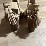 Gianni Bini  Beige Women's Peep-Toe Suede Leather Summer Sandals US Size‎ 11 Photo 4