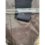 Me Jane  sz M tan & brown BOHO long hair faux fur‎ hook & eye closure V-neck vest Photo 3