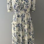 Anthropologie Anthropology By The River Milk Maid Maxi Dress S Floral CottageCore Boho Peasant Photo 0