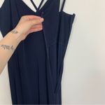 Vintage Gillian Wide Leg Navy Blue Jumpsuit Size 6 Photo 6
