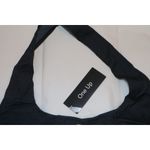 Button Up Halter Vest Crop Top Black Size M Photo 2