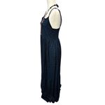 Angie  Bohemian Embroidered Maxi Dress Sz Small Spaghetti Straps & Smocked Back Photo 4