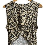 Leopard Print Sleeveless Dress Black Size XL Photo 2