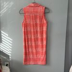 Griffin Paris Red & White Sleeveless Collared Dress Photo 3