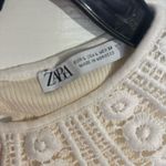 ZARA top with white lace collar Photo 2