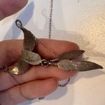 Vintage Sterling Silver Sugilite Feather Pendant Necklace Native American Estate Photo 5