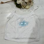 Boys Lie  Angel Graphic Tank Top Ribbed Sleeveless Crop Top White‎ One Size Photo 0