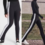 Athleta  Interstellar Tight Black White With Stripe Size 8 Photo 5