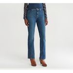 Free People NEW  CRVY Starlight Straight Leg Blue Jeans Western‎ Rodeo Sz 24 $128 Photo 1