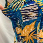 Mama Hawaii beachwear Floral Sleeves‎ Maxi Dress Women Small Vacation Resort Blue Photo 5