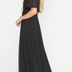 Show Me Your Mumu  NWT Emily Empire Maxi Dress in Black Chiffon Sz XXS Photo 2