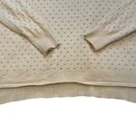 Vince  Ivory Pointelle Wool Cashmere Boatneck Drop Sleeve Sweater, Sz S Photo 12