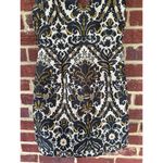 Free People  Queen Of Hearts Mini Dress Womens 6 Jacquard Print Gold Baroque Prom Photo 3
