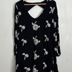 Free People  Embroidered Emma Long Sleeve Boho Mini Tunic Dress Womens Size M Photo 2