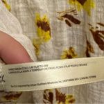 Free People One Size Small Naya Printed Floral Ruffle Sleeve Tie Bottom Hem Yellow Photo 11