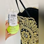 Windsor  Women's Black Gold Strapless Dress Size Small Prom Homecoming Party Photo 11