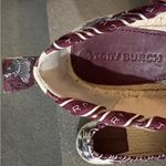 Tory Burch ⚡️ Grosgrain Whipstitch Floral Imperial Garnet Espadrilles Flat,Sz 7,NIB Photo 11