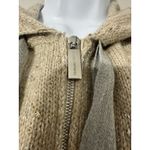 FABIANA FILIPPI Knitted Vest With Drawstring Hood Cashmere EUC Size M Tan Size M Photo 9