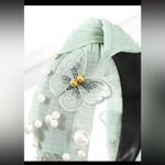 Mint Green Faux Pearl & Butterfly Headband Photo 5