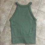 Free People Intimately Green Ribbed Crop Tank Top Photo 0
