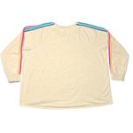 Torrid  Active Everyday Fleece Sweatshirt 2X Heather Oatmeal Stripe EUC Photo 4