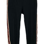 FAVLUX  Black Pull On Pants Large Side Stripe Jogger Lounge Vibe Photo 0