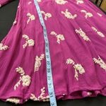 Free People  Embroidered Mini‎ Dress V Neck Cutout Back Long Sleeve Pockets XS Photo 8