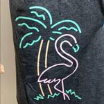 Womens Beach Dress Cover Up Tropical Flamingo Palm Tree Summer Tank Top Small Gray Photo 2