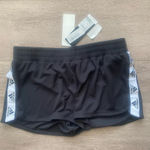 NWT Adidas Logo Black Knit Short‎ Size Medium Photo 0