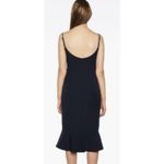 Bardot Kristen Peplum Cocktail Classic Black Spaghetti Strap Dress 12 Photo 2