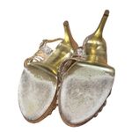 Adrianna Papell BECKA GOLD GLITTER SHIMMER PLATFORM SLINGBACK OPEN PEEP TOE SHOE Photo 6