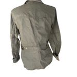 J.Crew twill Field jacket size Small Green Moto coated twill Photo 3