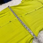 Becca Gauzy Midi Shirtdress in Neon Yellow Small Photo 4