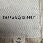 Thread & Supply Colorblock Corduroy Button Up Shirt Jacket Women's Medium Blue Photo 3